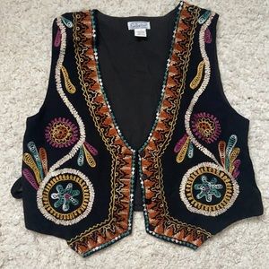 Vintage Embroidery Vest